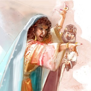 Jezebel wasn't happy when cowardly King Ahab told her what Elijah did to the 450 prophets of Baal.