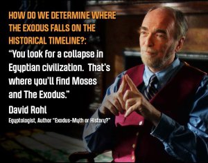 Agnostic David Rohl has an open mind about the possibility of the biblical Exodus.